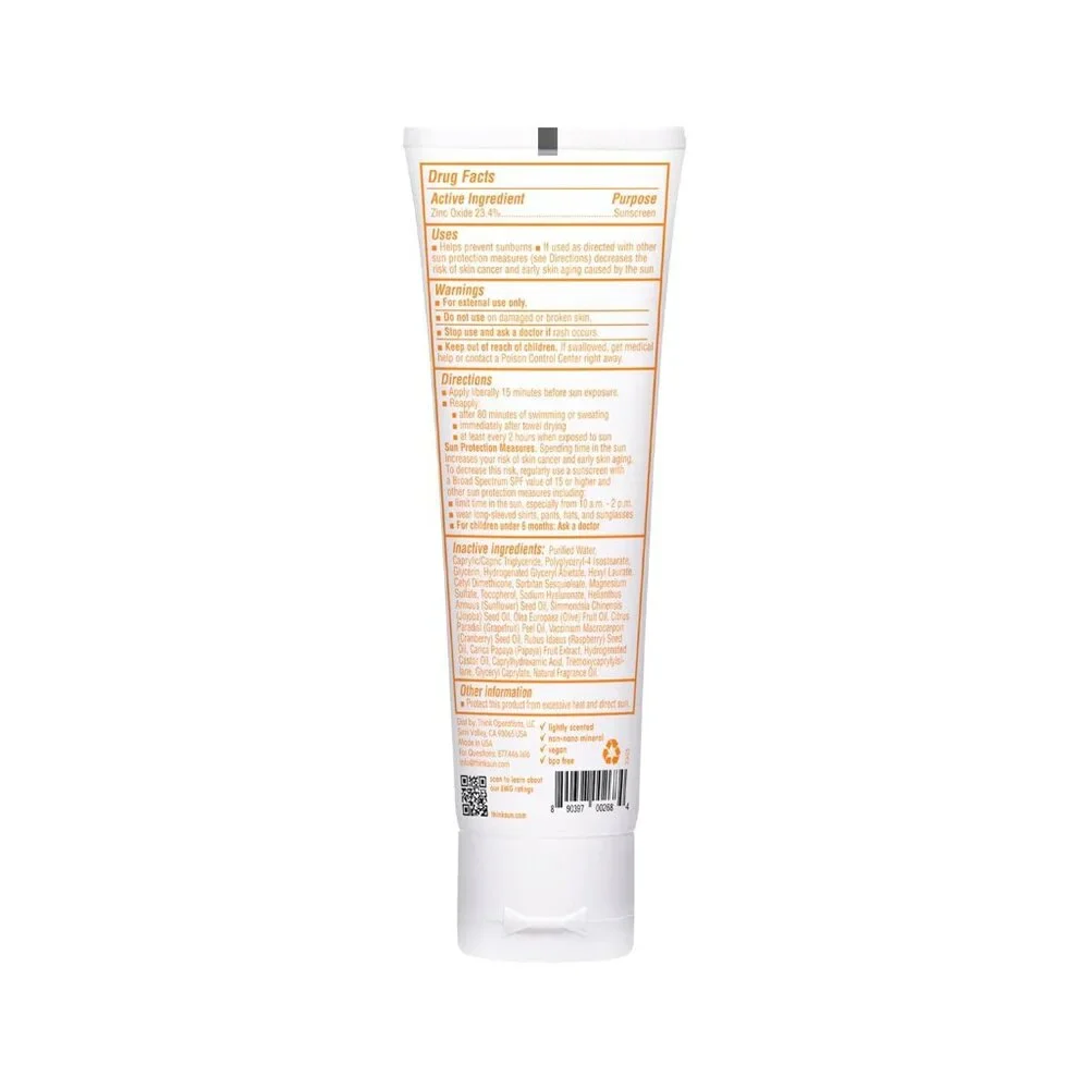 Thinkbaby SPF 50+ Baby Sunscreen, 3 Oz. – Safe, Natural Mineral Babies
